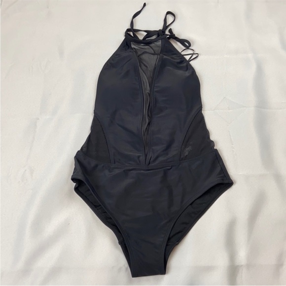 NWT Ted Baker Mech Black One Piece Swimsuit - Picture 3 of 6